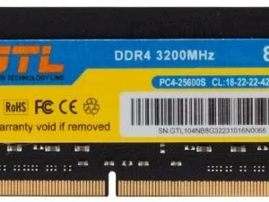 Пам'ять SO-DIMM, DDR4, 8Gb, 3200 MHz, GTL, 1.2V, CL22 (GTLSD8D432BK)