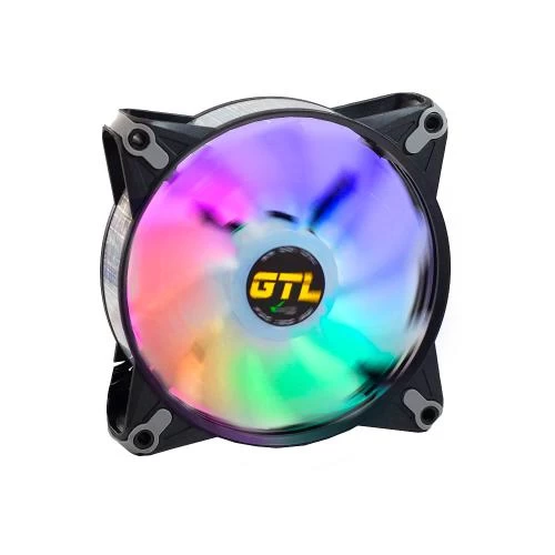 Вентилятор 120 мм, GTL Multicolor B1, Black/White (GTL-120LMCB1P ARGB)