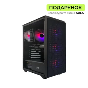 Комп'ютер GTL HexaGaming Kit 145G56T, Black, ARGB (клавіатура+миша Aula)