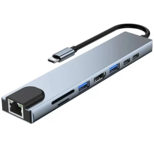 Хаб USB GTL "8-in-1", Grey (GTLHUB8IN1)